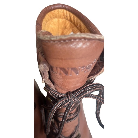 Vintage Dunn's Leather Lace-Up Work Boots Men's 9D Vibram Sole Ranch/Logger - Picture 3 of 10